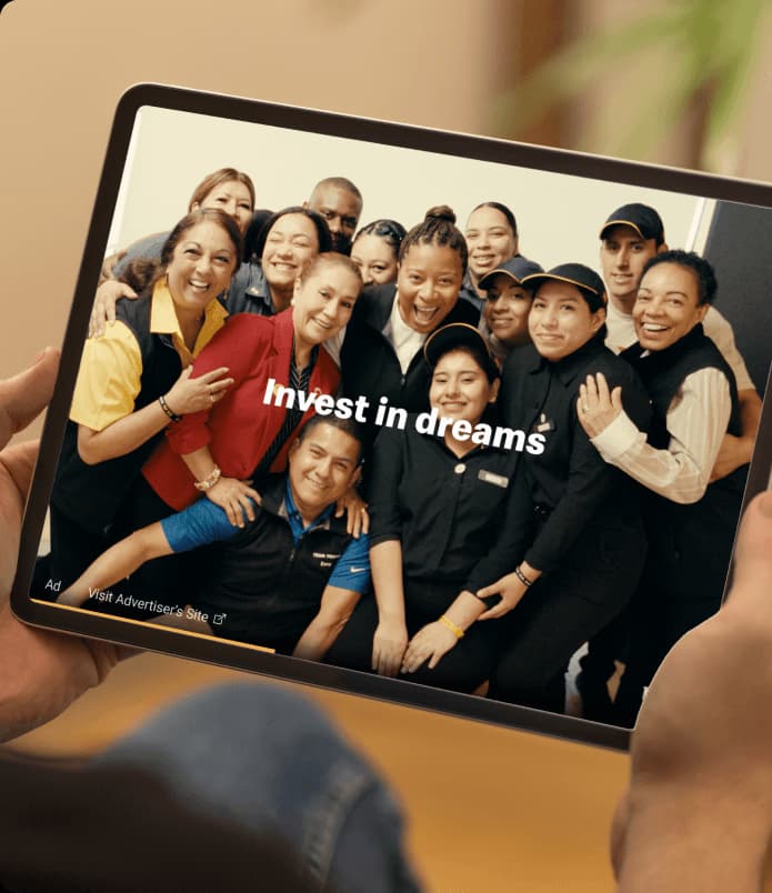 McDonald's franchisee campaign mobile experience