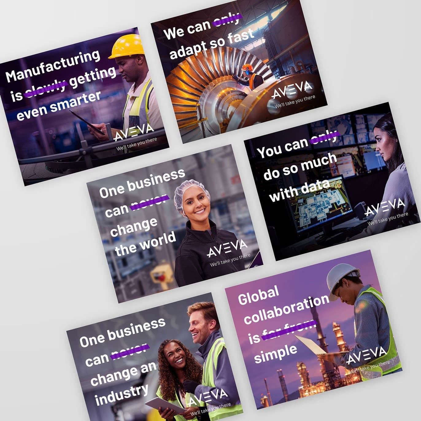 AVEVA global brand campaign creative