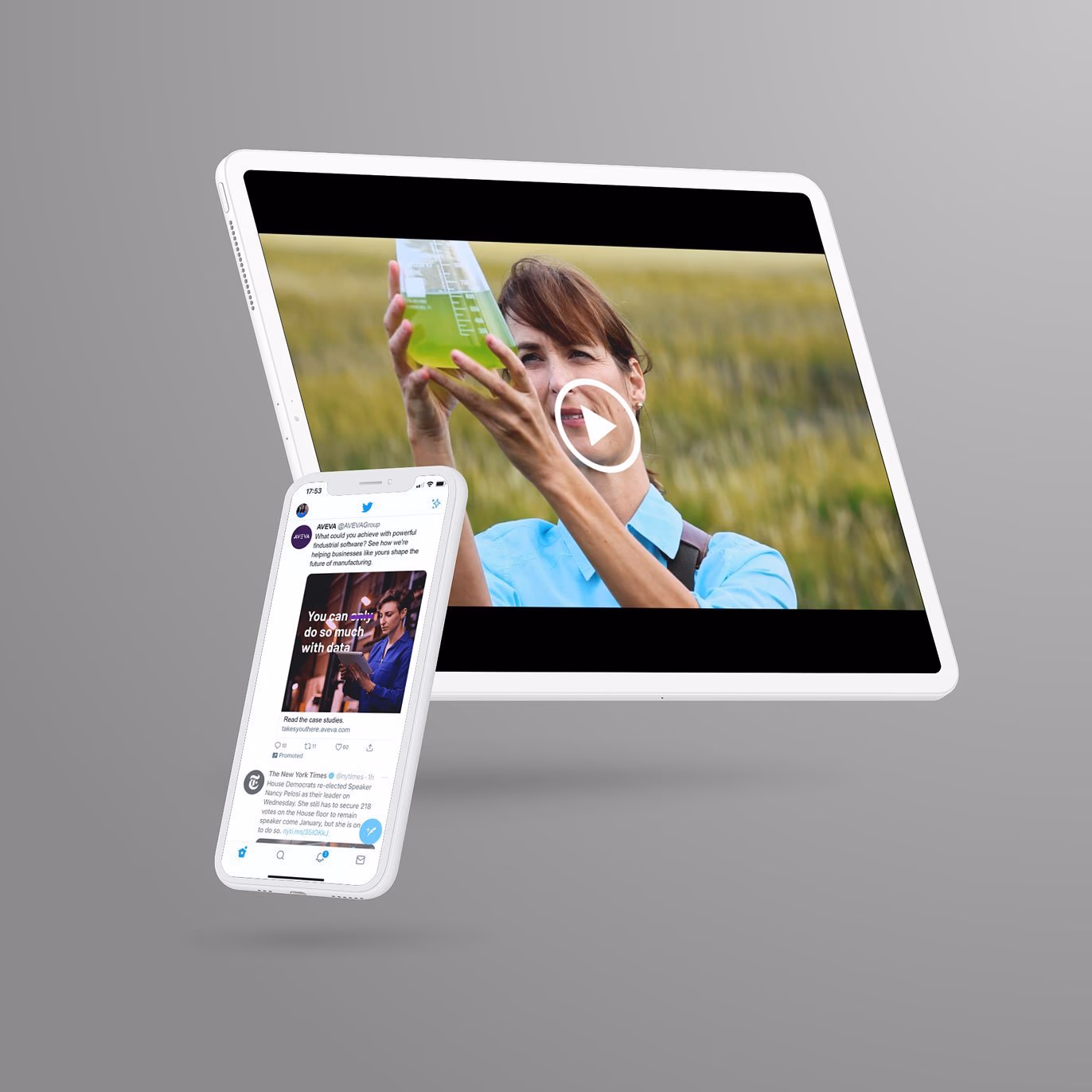 AVEVA campaign social and video creative