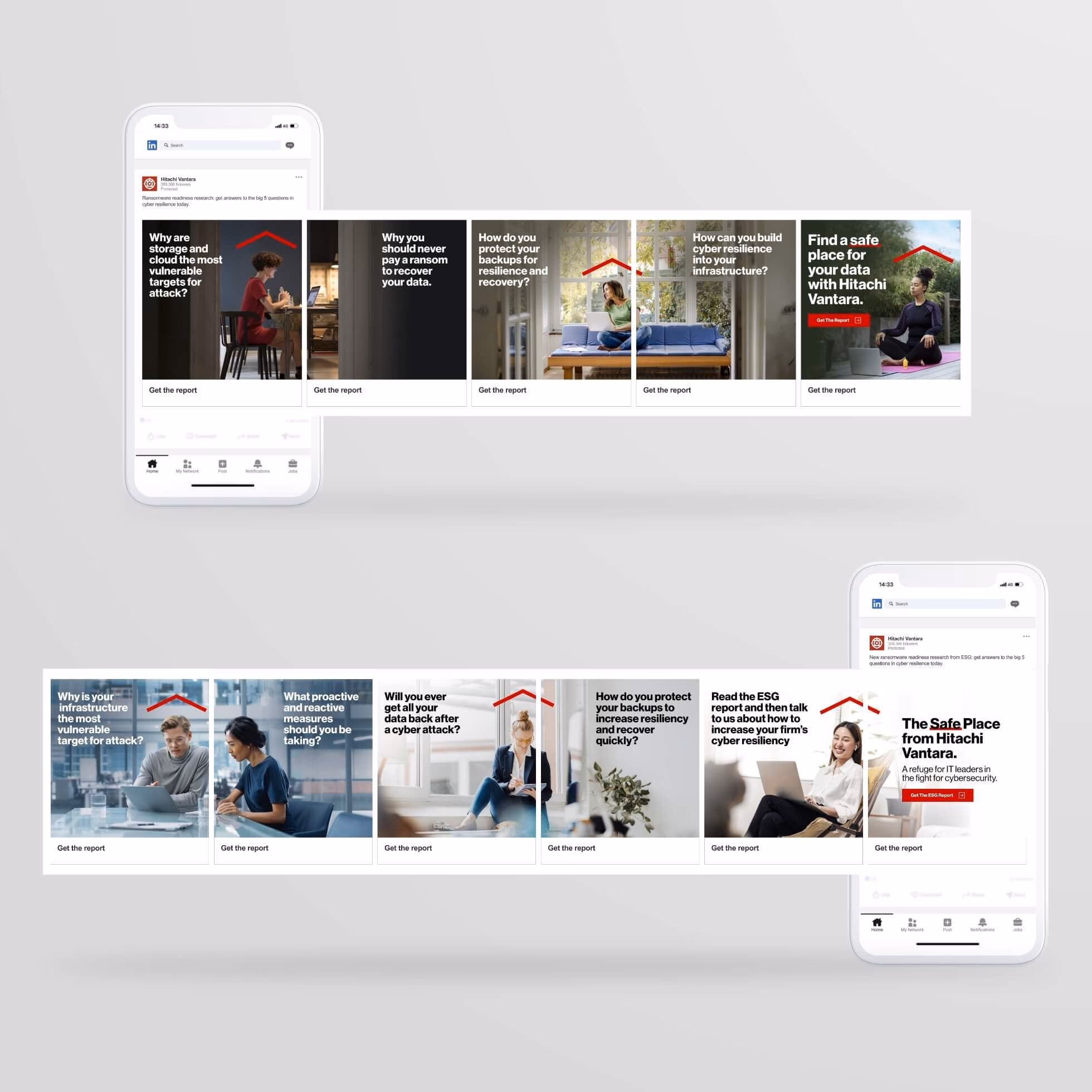 Hitachi Vantara The Safe Place display creative