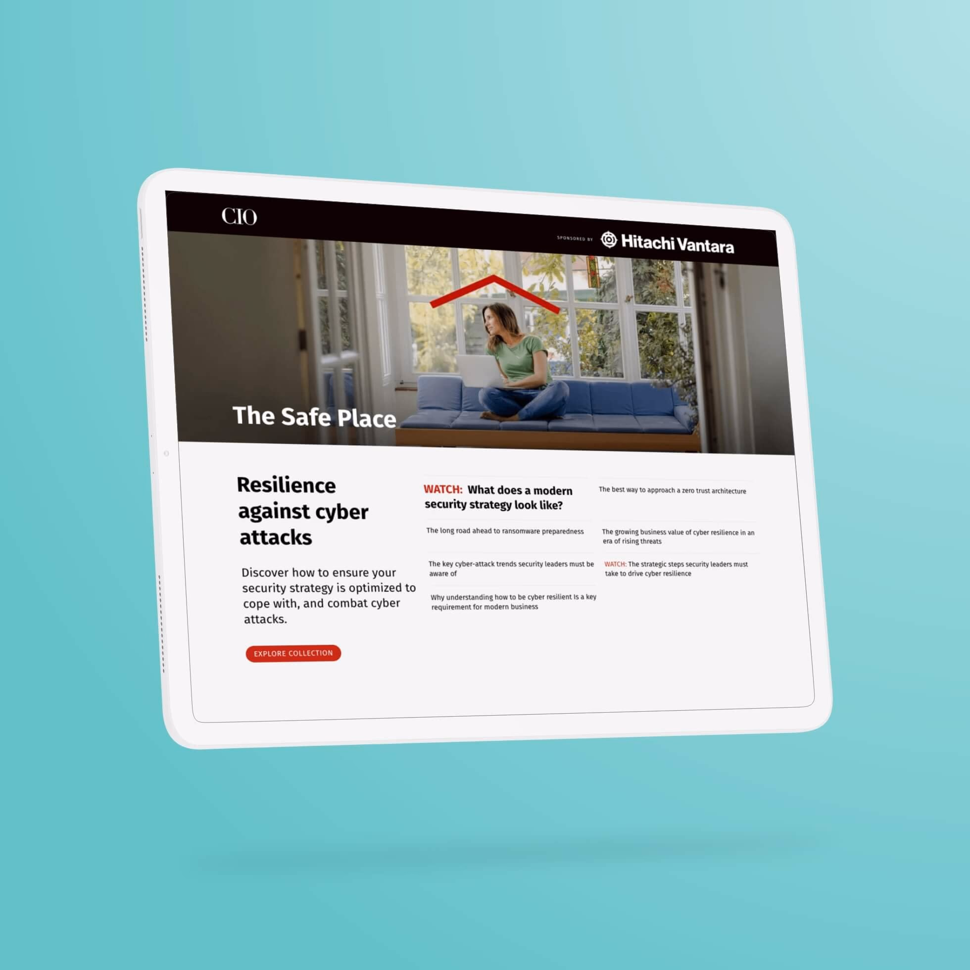 Hitachi Vantara The Safe Place website