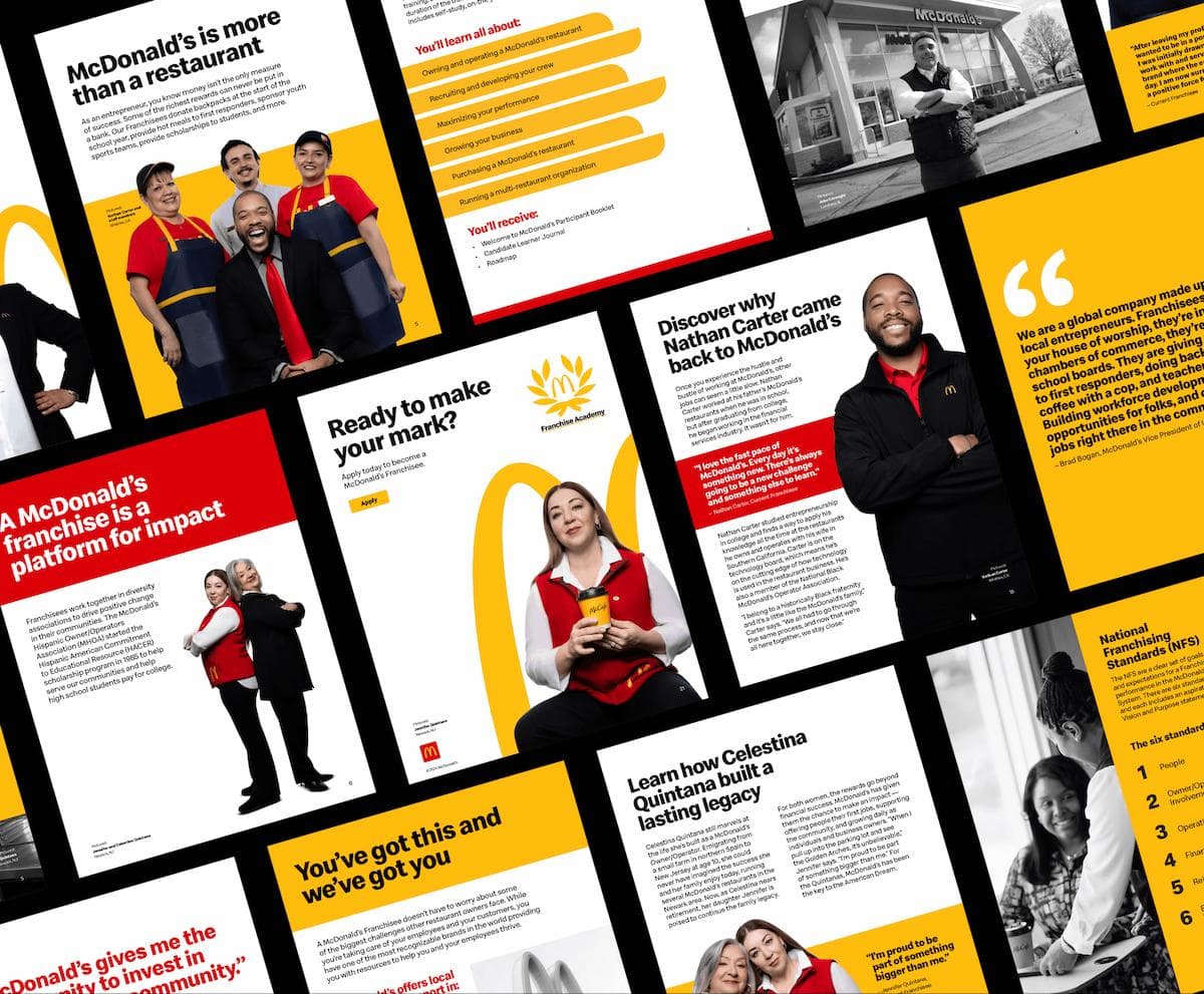 McDonald's franchisee pipeline campaign